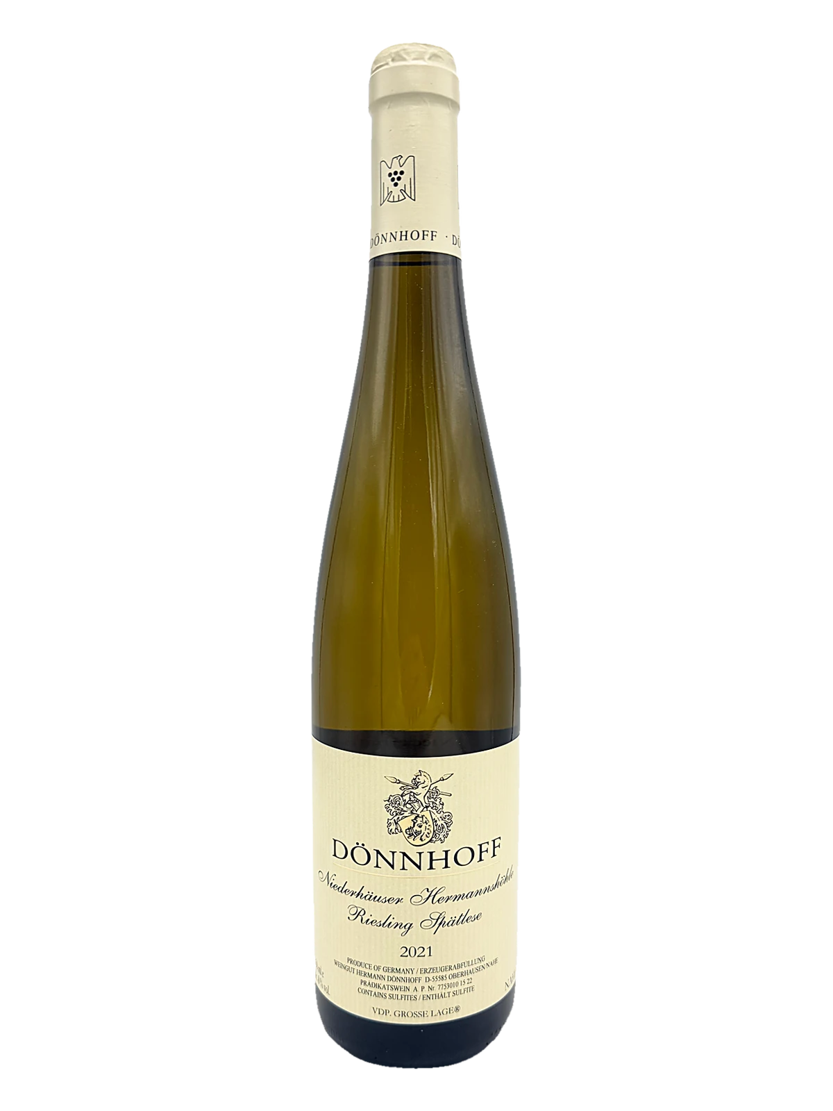 Donnhoff, Niederhauser Hermannshohle Spatlese, 2021 bottle