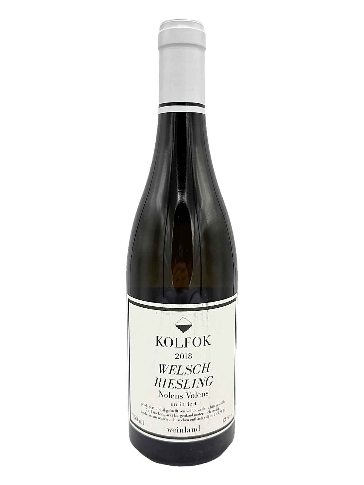 Kolfok, Welschriesling Nolens Volens, 2018 bottle