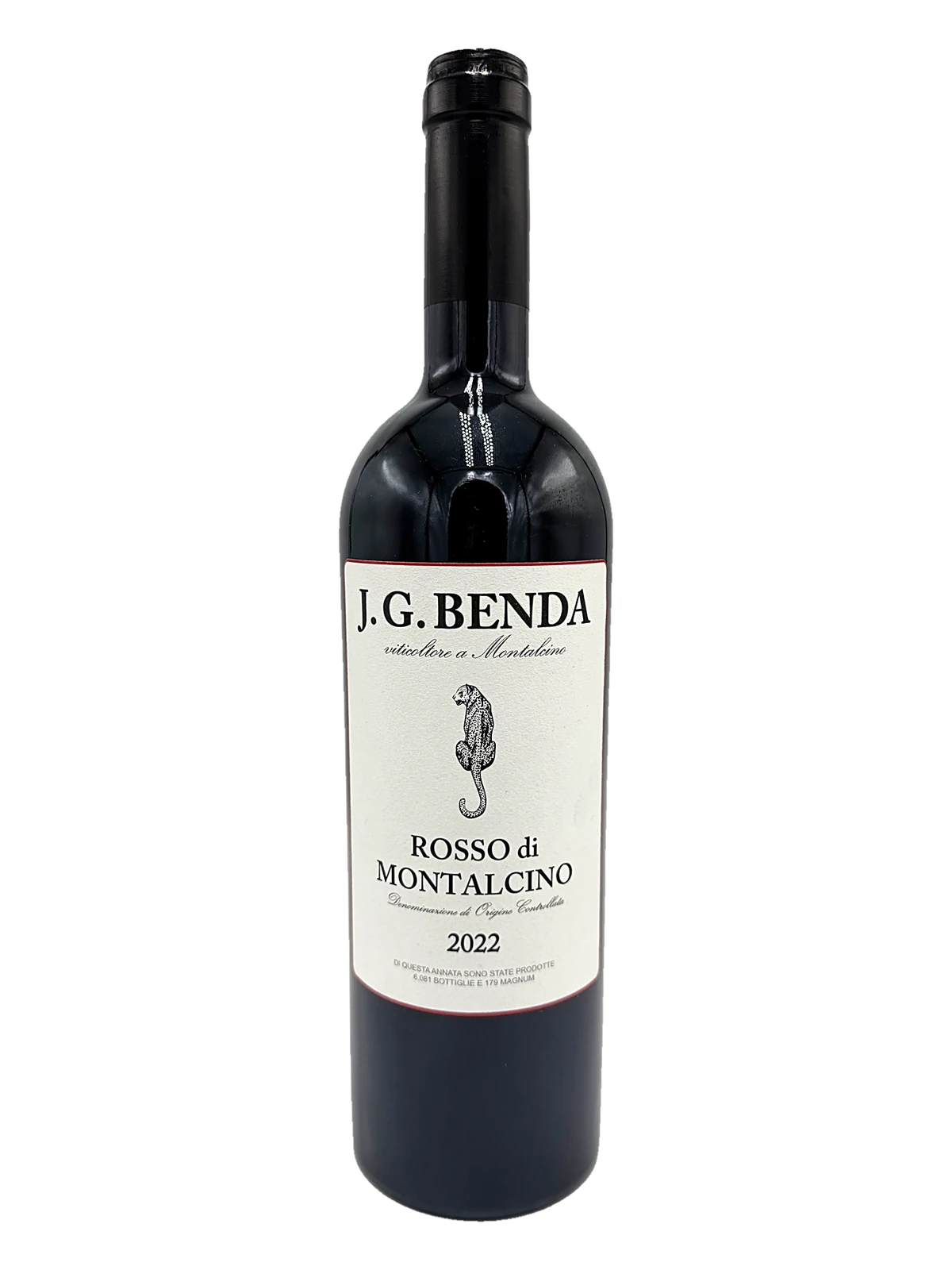 J.G. Benda, Rosso di Montalcino, 2022 bottle