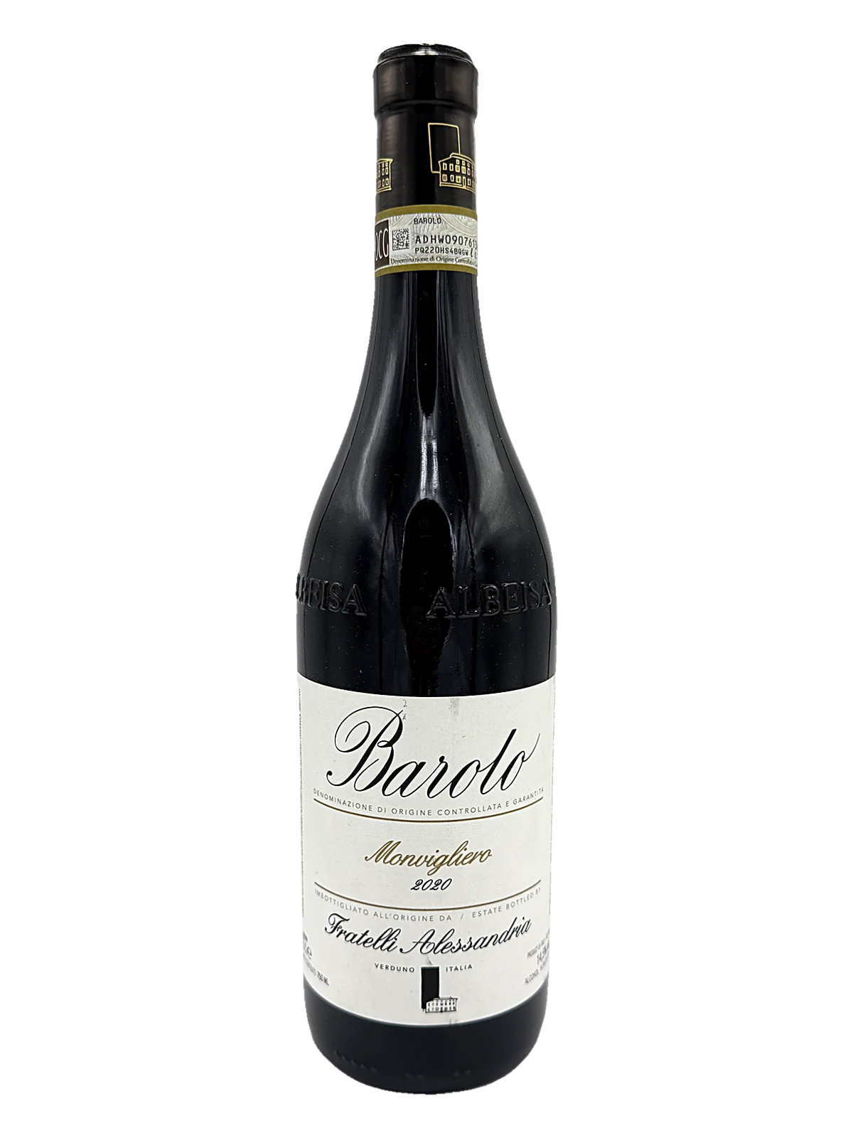 Fratelli Alessandria, Barolo Monvigliero, 2020 bottle