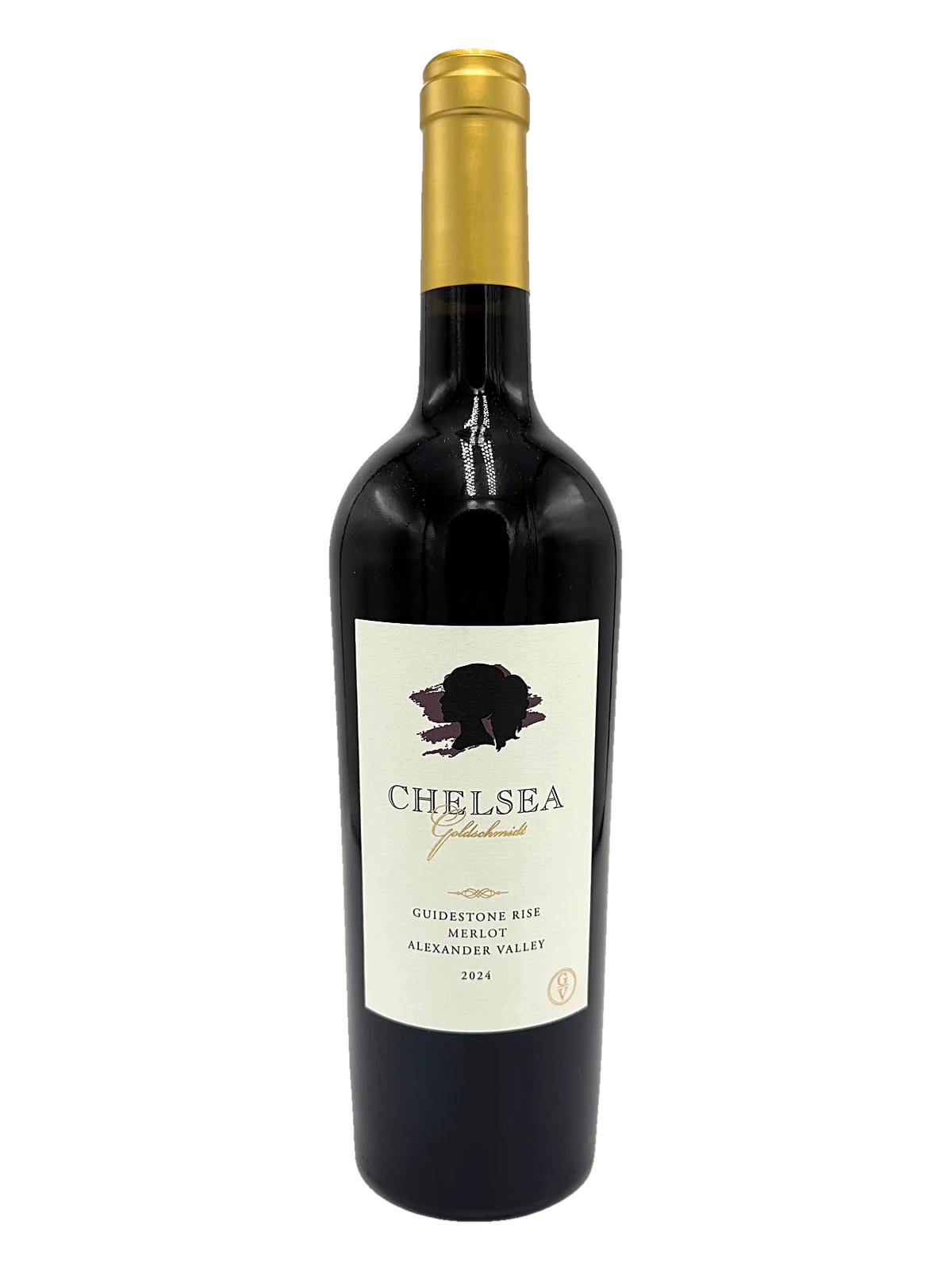 Chelsea Goldschmidt, Guidestone Rise Merlot, 2024 bottle