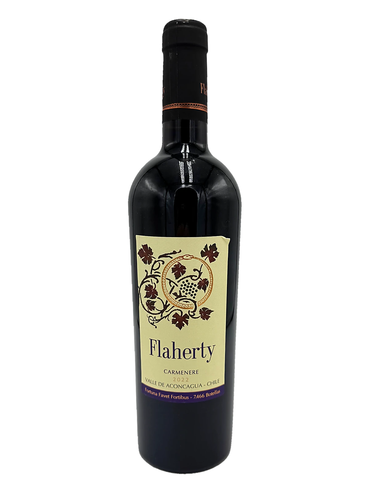 Flaherty, Carmenere, 2022 bottle