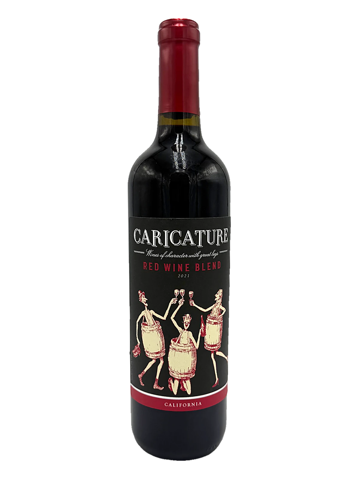 LangeTwins, Caricature Red Blend, 2021 bottle