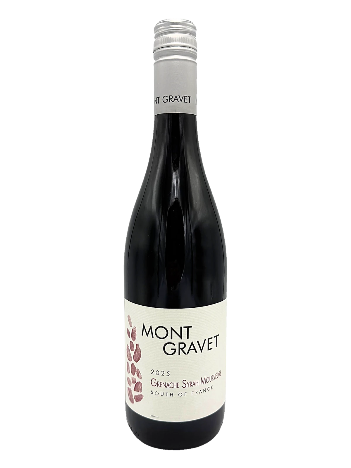 Mont Gravet, Grenache Syrah Mourvedre, 2024 bottle
