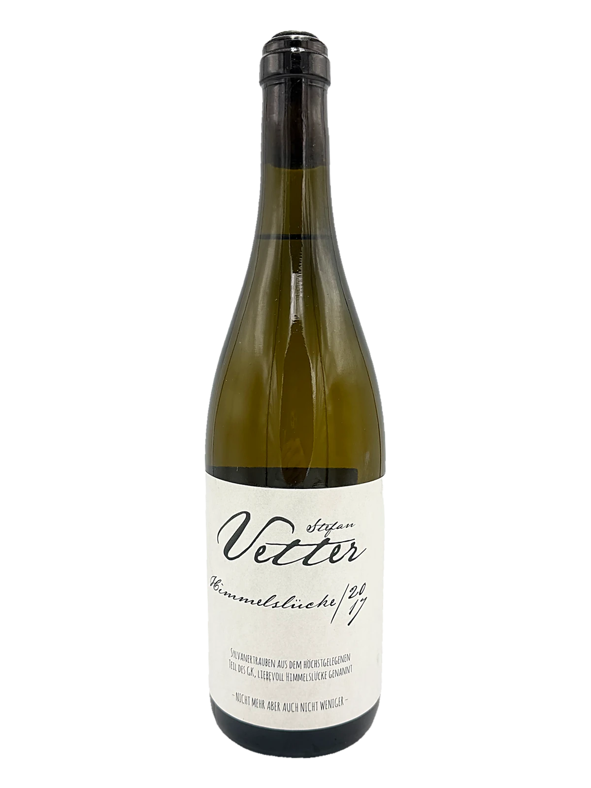 Stefan Vetter, Sylvaner Himmelslucke, 2017 bottle