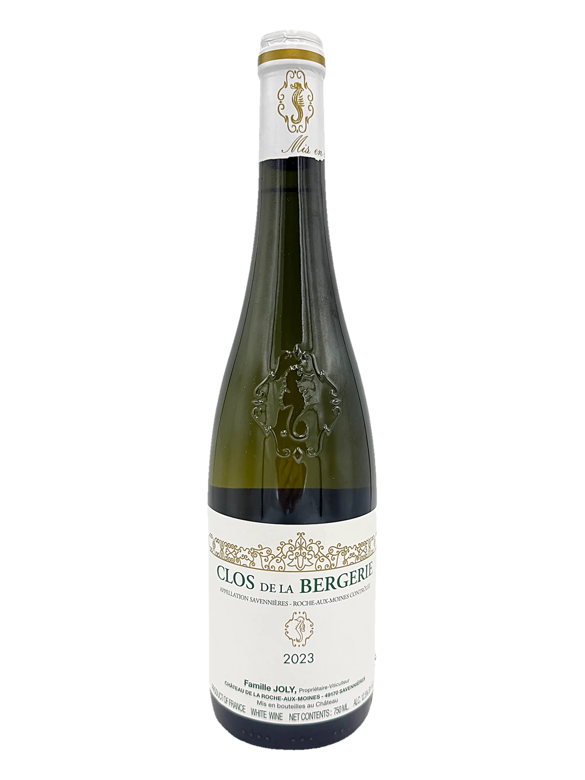 Nicolas Joly, Savennieres Les Vieux Clos or Clos de la Bergerie bottle