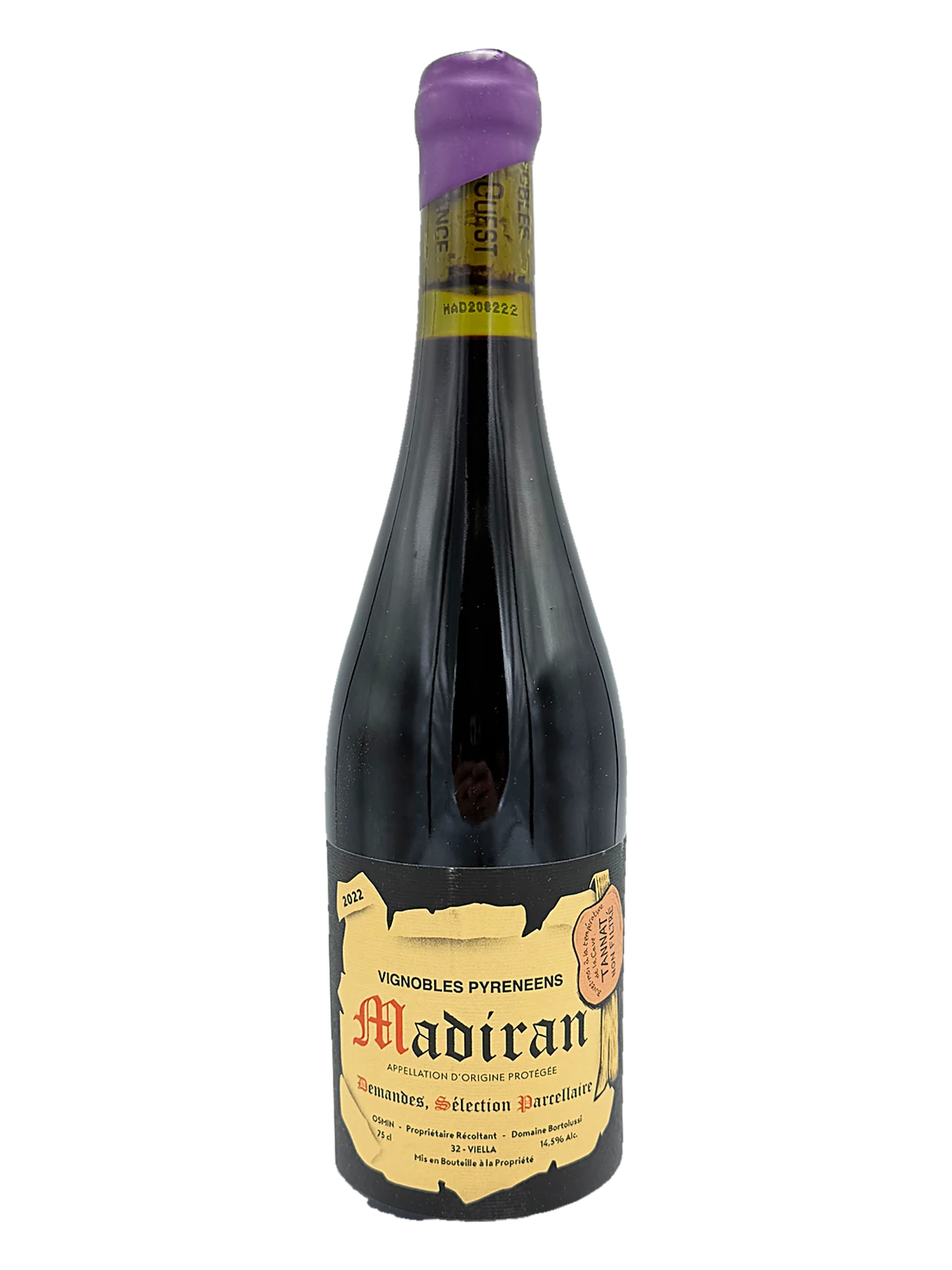 Domaine Bortolussi, Madiran Demandes, Sélection Parcellaire