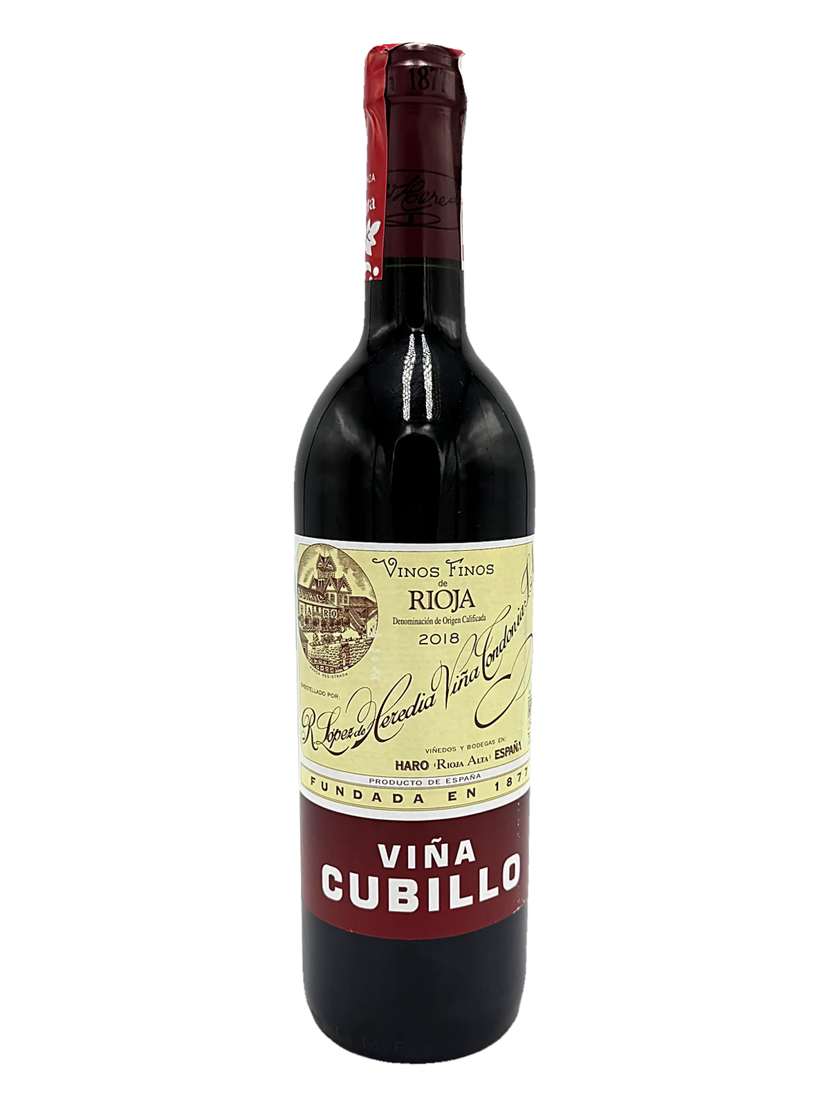 Heredia Cubillo Crnz 18 bottle