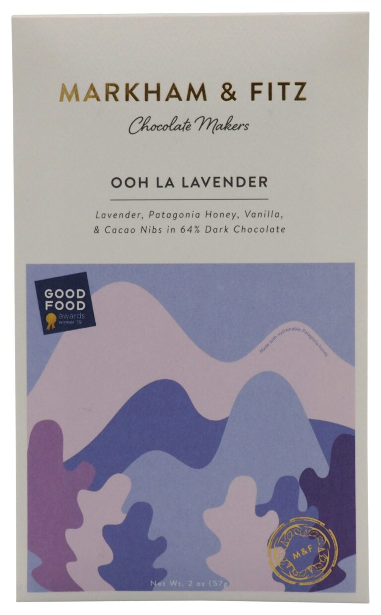 Markham & Fitz ‘Ooh la Lavender’ 64% Dark Chocolate (57 grams)