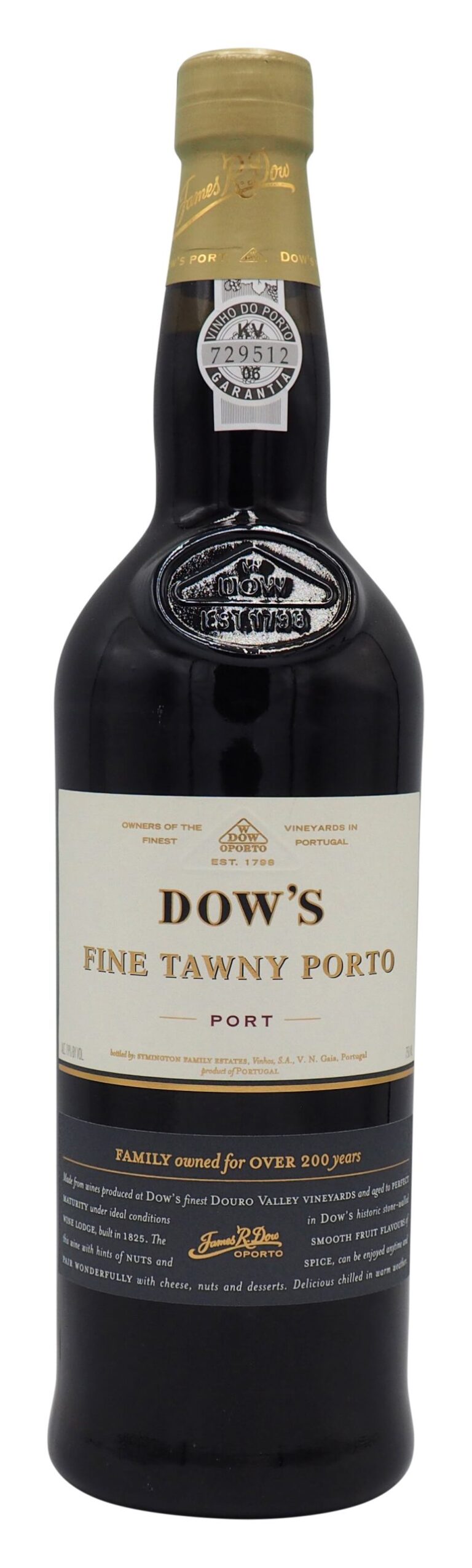 Dow’s Fine Tawny Porto NV, Douro 750mL