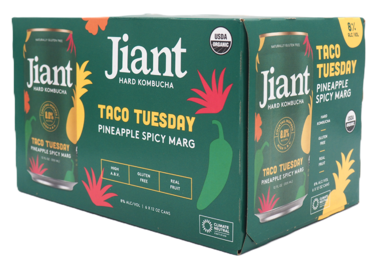 Jiant “Taco Tuesday” Pineapple Spicy Marg Hard Kombucha -6pk