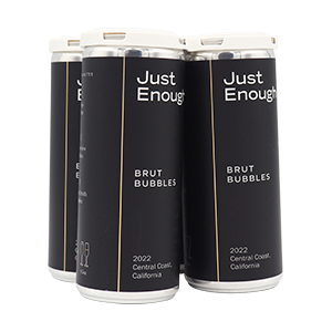 Just Enough Brut Bubbles 2022, Central Coast, California 4 pack 250mL cans