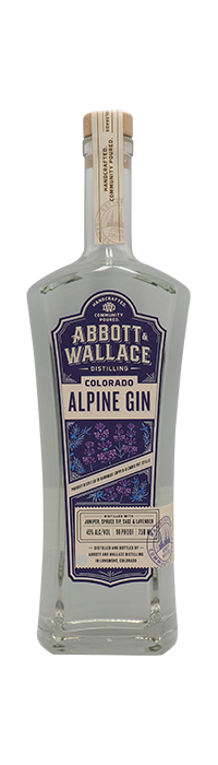 Abbot & Wallace Alpine Gin 750mL, Colorado