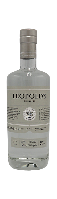 Leopold’s Batch 25 Gin 750mL, Colorado