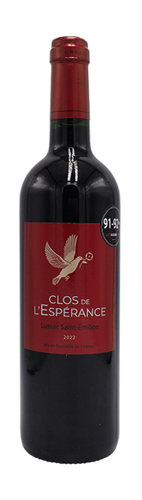 Clos de L’Espérance Lussac St-Émilion 2022, Bordeaux