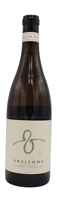 Analemma Petit Manseng “Mosier Hills Estate” 2020, Columbia Gorge