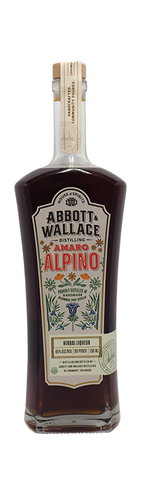 Abbott & Wallace Alpine Amaro 750mL, Colorado