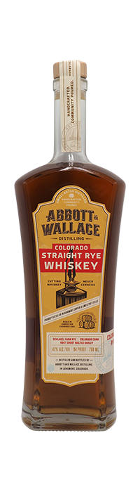 Abbott & Wallace Colorado Straight Rye 750mL, Colorado